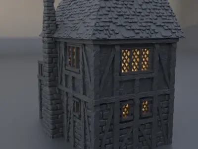 Town Blacksmith Tabletop Terrain 28 mm 3D print model