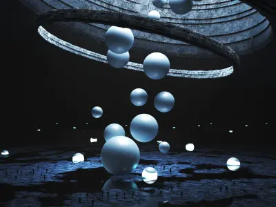 Sci-fi Cave 3D model