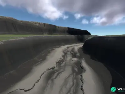 Plateau River 3D Model Pack