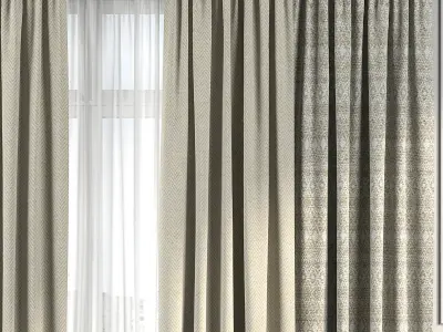 Curtain Set 149 3D model