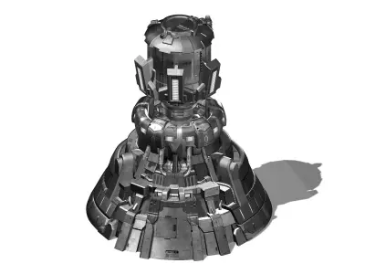 Functional mechanical object 04 3D model