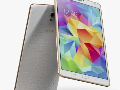 Samsung Galaxy Tab S 8-4 tablet Low-poly 3D model