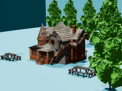 3D VILLA MODEL  3D model