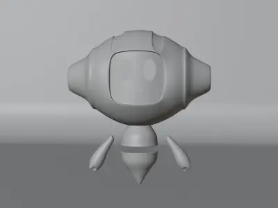 luminous robot  3d model 3D model