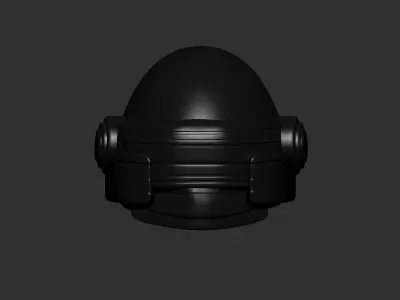 helmet high poly sculpt 3d printable ver 7 3D model 3D model