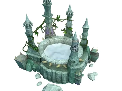 Game Gangs demon cave - wishing well 3D model