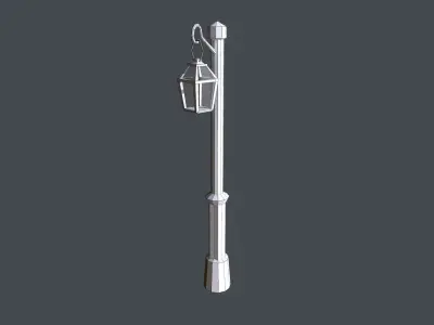 Lamp Model street Low-poly 3D model
