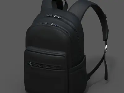 Backpack Camping Generic military combat human fantasy  Low-poly 3D model