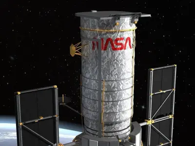 Hubble Space Telescope 3D model