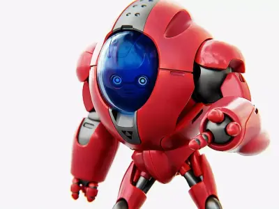ASTRONAUT BOT V-2000  RIGGED 3D model