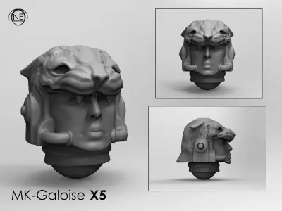 gladiator galo space helmet 3D print model