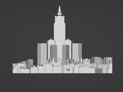 High-Detail Makkah 3D Print Model  Support-Free Design 3D print model