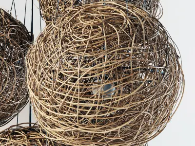 Branch decor lamp sphere n1 3D model