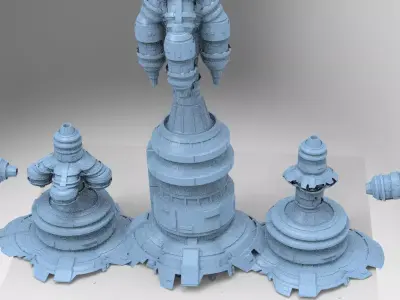 Power relay Shard Kitbash 1 3D model