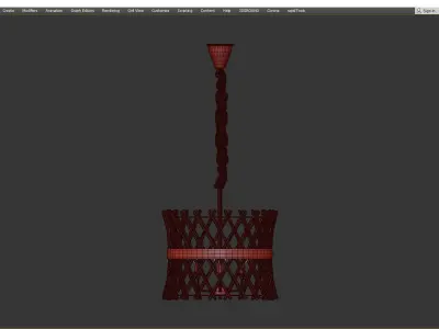 Bert chandelier Low-poly 3D model