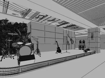 Stage Concert 3D model