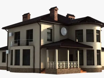 residential house 3D model shop