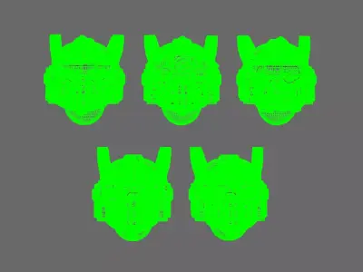 Space Knights V10 Helmet Type 251003 3D print model