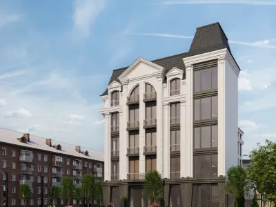 Classical Hotel Building 3D model