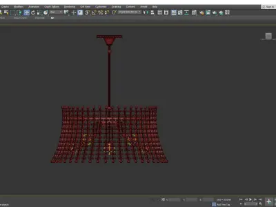 Serafina Large Chandelier Low-poly 3D model