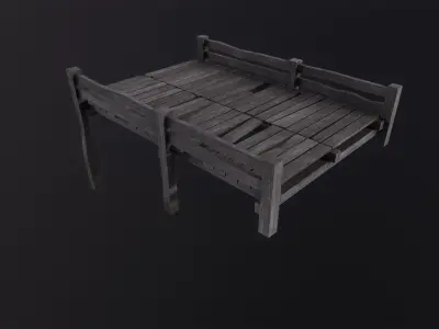 Dock 3D Model Low-poly 3D model