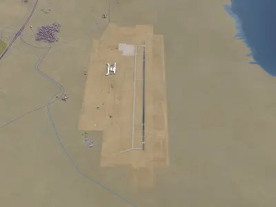 Jizan - New Jazan Airport Low-poly 3D model