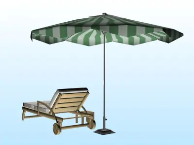 OUTDOOR FURNITURE 39 Low-poly 3D model