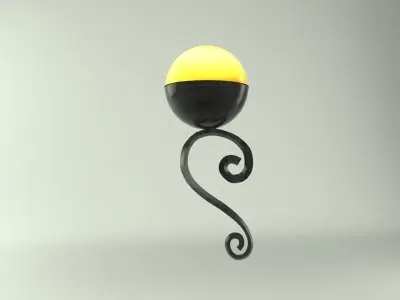 Light Wall Low-poly 3D model