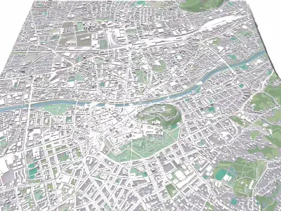 Cityscape Graz Austria 3D model