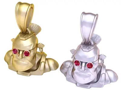 Grog Bot Pendant 3D Printable Model 3D print model