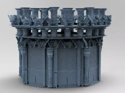 Celtic Tower 3 3D model