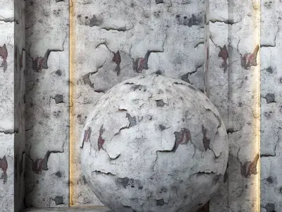 4K Concrete Wall and Floor Textures  - PBR - Modern Aged Texture