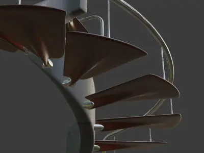 Spiral Stair Free 3D model