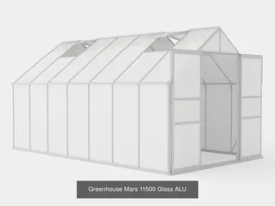 Collection of Greenhouse Mars 11500 - 3 Models 3D Model Pack