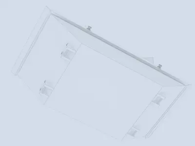 Industrial Container with cardboard boxes 3D model