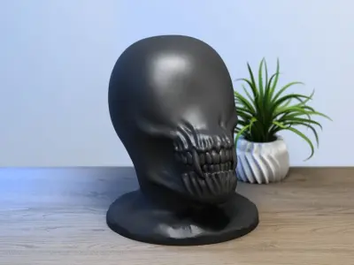 Alien beast concept headphone Stand 3D print model