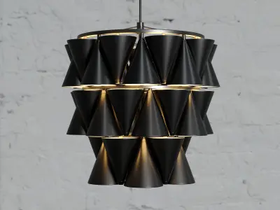 Luca Nichetto Legato 3-Tier Chandelier 3D model