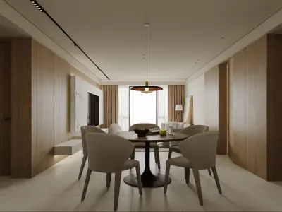 apartment interior scenes        3D model 6