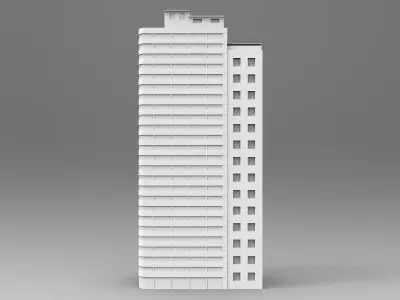 Building package Low-poly 3D model