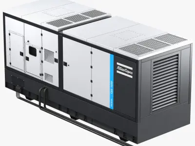  Atlas Copco Industrial Equipment 3D Model Bundle 