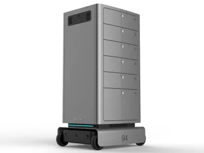 Generic Delivery Robot 01 6 Drawers  3D model