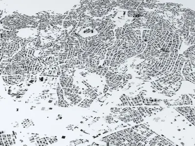 Ankara Streets and Buildings 3D model