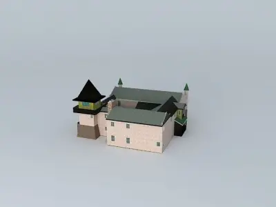 Siheyuan Courtyard House Free 3D model