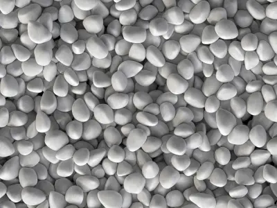 Gravel Low decorative n3 3D model