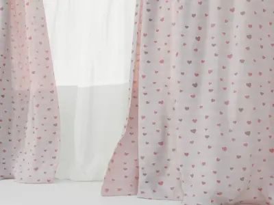 Curtains 03 collection 2 3D model