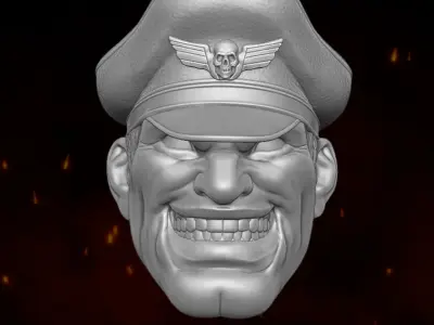 Bison Street Fighter fan art 3D printable for action figures 3D print model