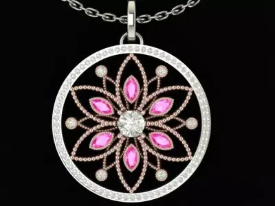 Beautiful Star Pendant 3D print model