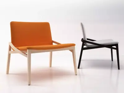 Capita Lounge and Ottoman 3D model