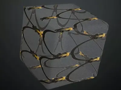 Opaque Glass Pattern Transparent PBR Seamless Texture