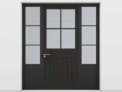 Aluminium door 163 3D model